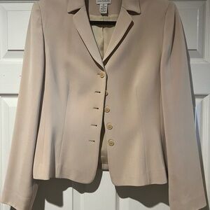 Ann Taylor Soft Beige Suit Jacket